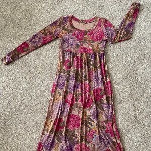 Vintage floral long dress